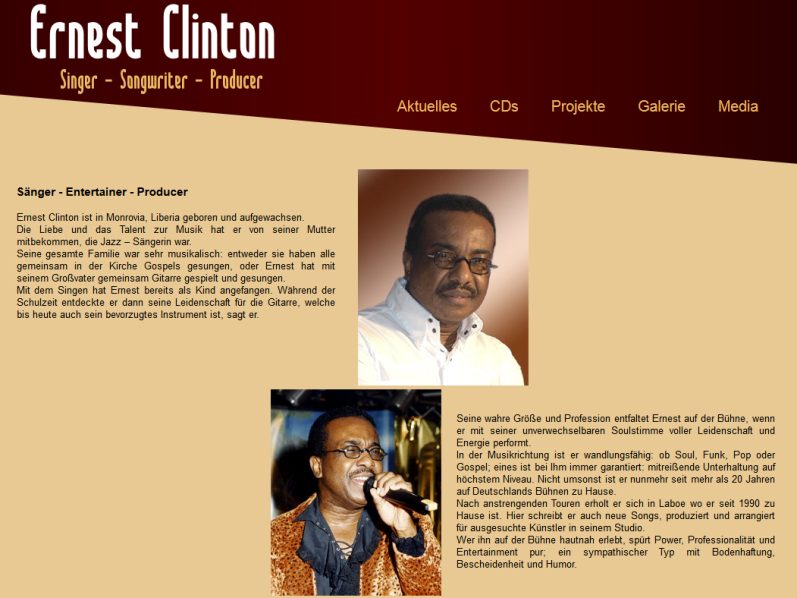 Neue Webseiten für Künstler